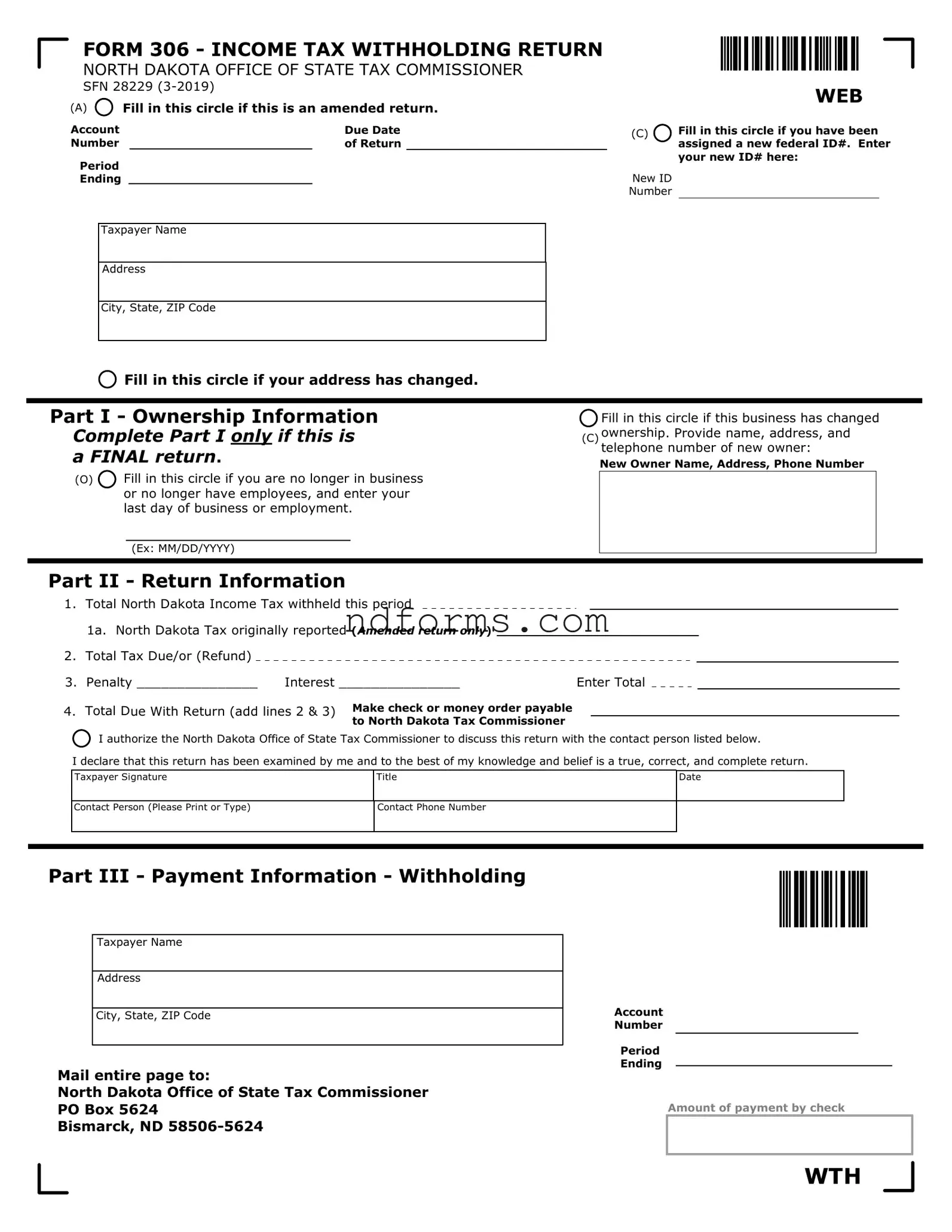 Printable Nd 306 Template