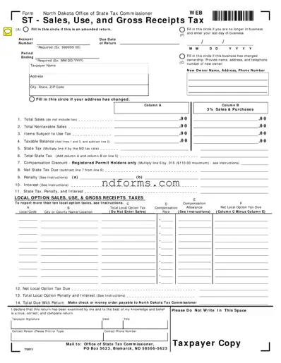 Printable Nd St Template